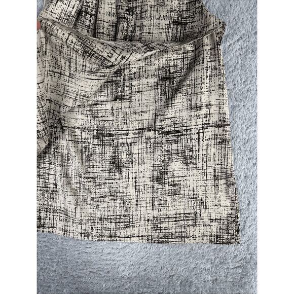 Ann Taylor Women's Mature Officewear Sleeveless Flutter Blouse 4P Beige Brown - Picture 3 of 11
